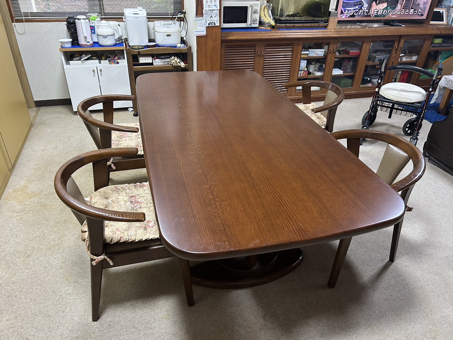 食卓テーブル塗装塗り替え